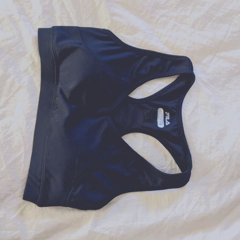 Navy Fila Small Sports Bra